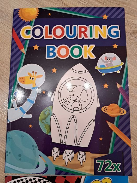 NOWE kolorowanki, naklejki i pędzle dla chłopca, zestaw