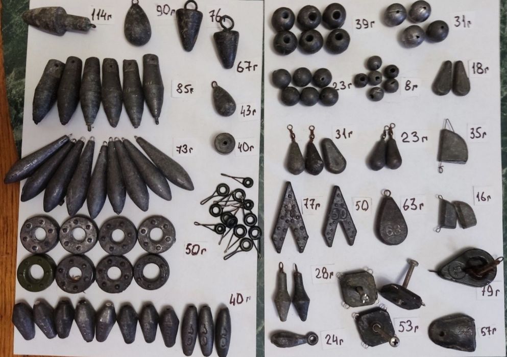 Рыбалка - воблеры,блесны,джиг головки, силиконовые приманки, грузила.