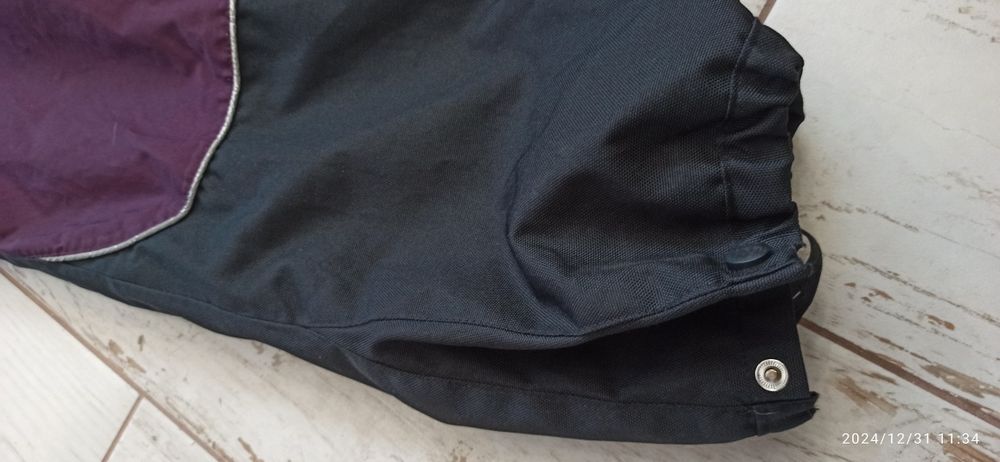 Śliwkowy kombinezon Alpine zimowy dziewczynka 6lat bdb