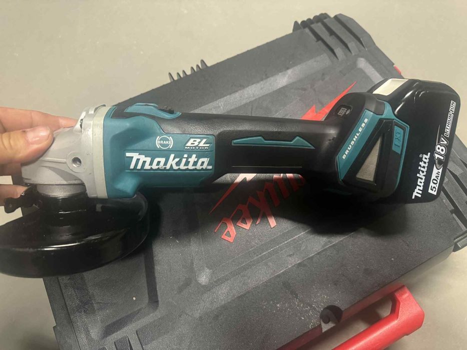 Szlifierka kątowa Makita DGA506+Bateria 5.0ah jak nowa