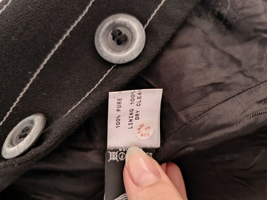 Піджак чорний у мілку смужку