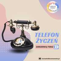 Telefon życzeń/gazeta weselna/ neony/miny dymne