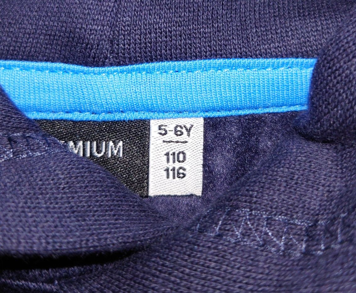 Granatowa dziecięca bluza z kapturem 110-116