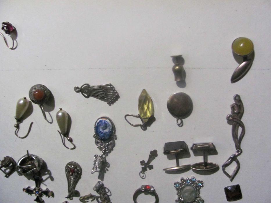 Бежутерия. Кольца, серьги, украшения. Серебро, мельхиор