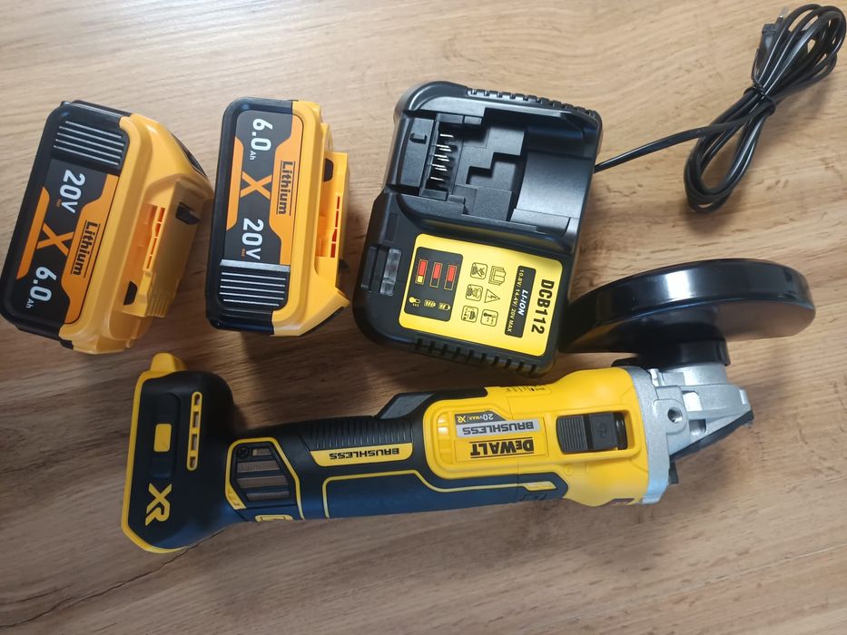 Szlifierka dewalt zestaw baterie ładowarka