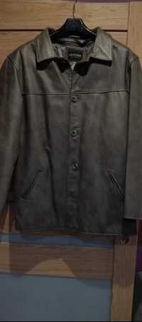 Skórzana kurtka ze skóry naturalnej w kolorze khaki