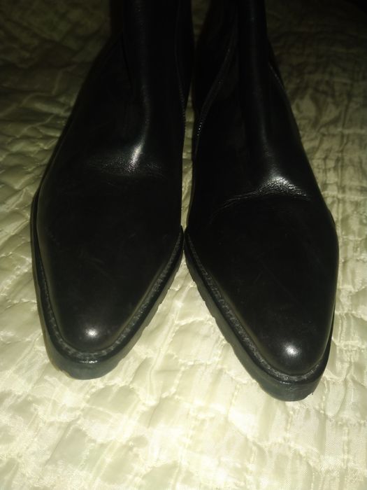 Tommy Hilfiger шкіряні жіночі 38 розмір чобітки сапоги сапожки підбори