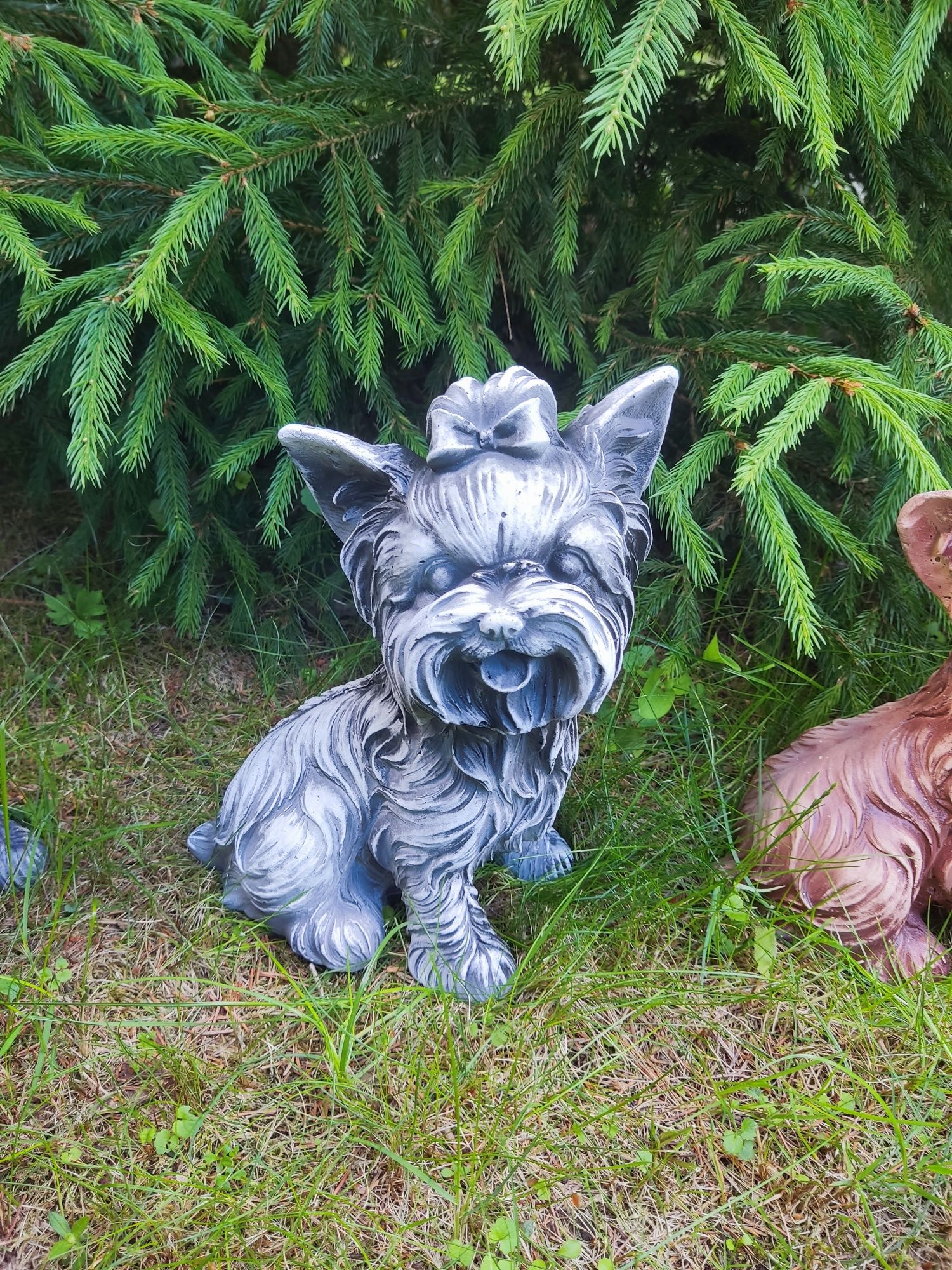 Figur pieska york yorka betonowa figura okazja
