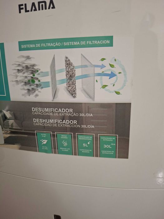 Desumificador Flama como novo
