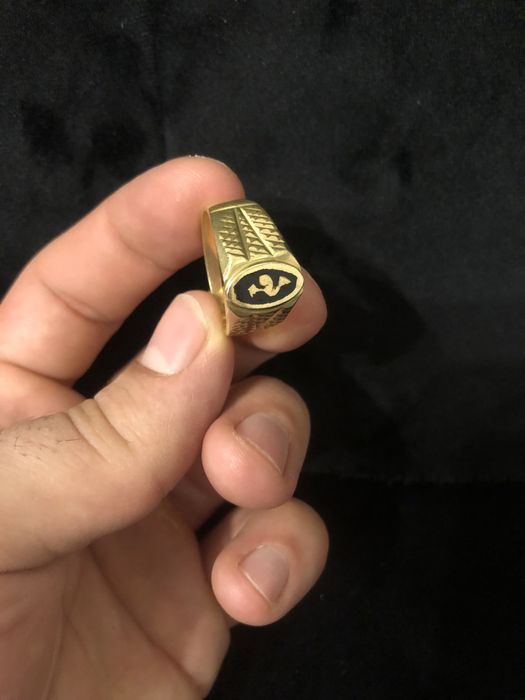 Złoty sygnet próba 750 18k rozmiar 22 - 9,5 gram