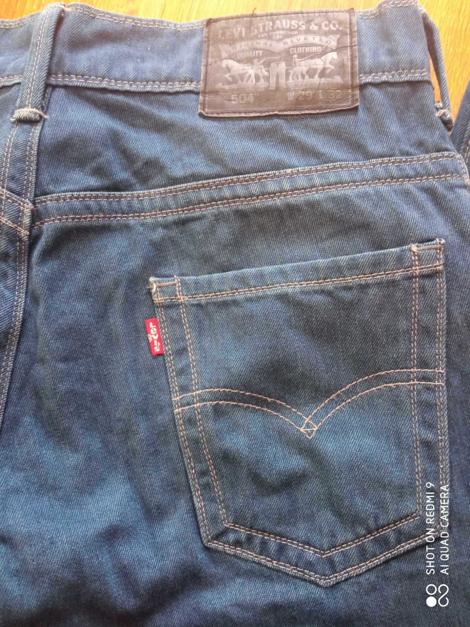 Spodnie męskie jeansy Levis Levi's 504 29/32 29x32 W29 L32 jak nowe