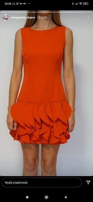 Sukienka czerwona karnawal 36