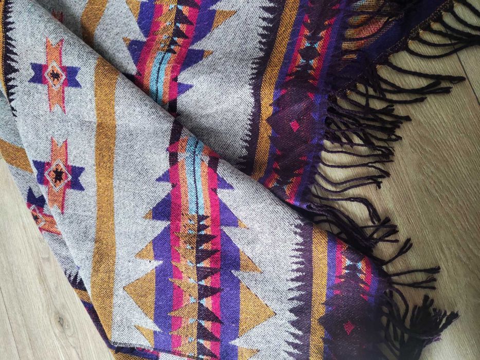 Ponczo boho H&M Indiana