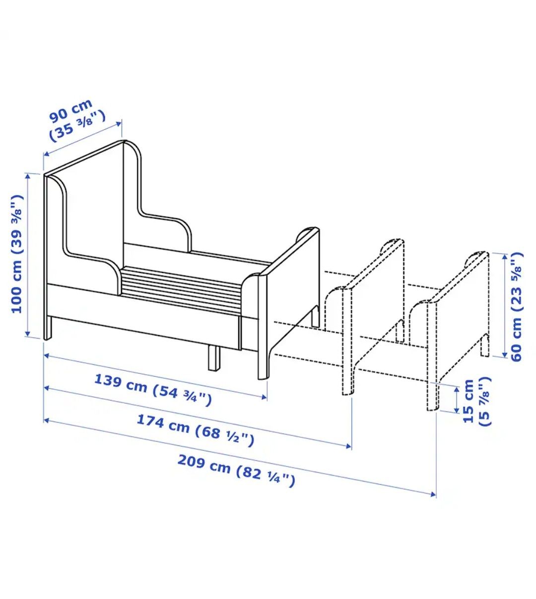 Łóżko Busnge ikea