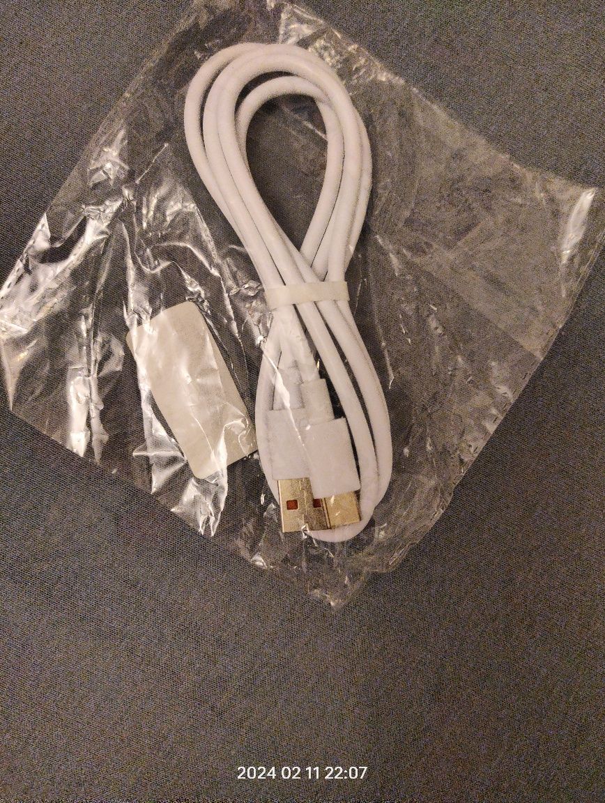 USB Kabel typu C biały - 1 M długości