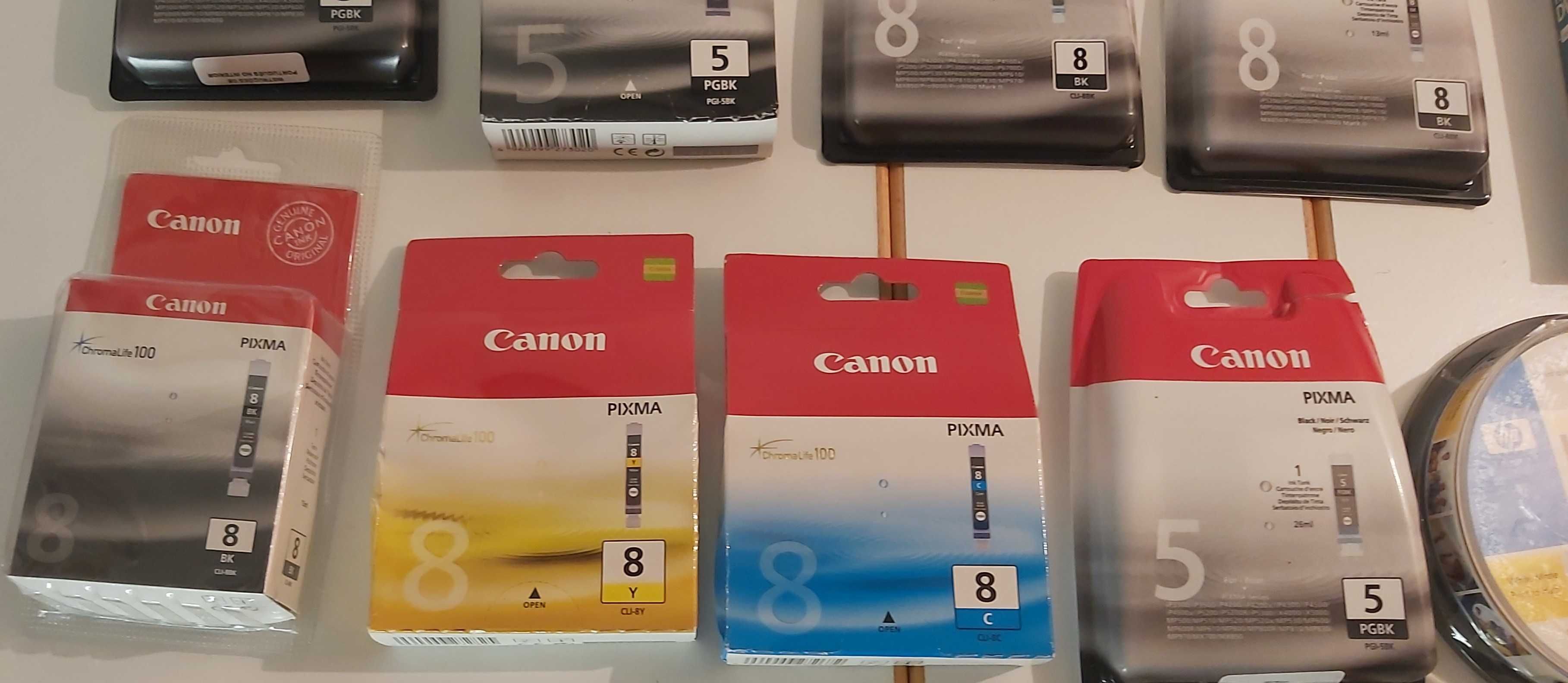 Tinteiros para impressora Canon e DVD  e capas dados venda individual