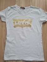 Levi's biały t shirt w rozmiarze S
