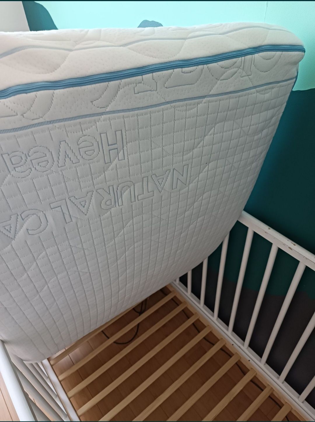 Dwa łóżeczka z opcją dostawki 120x60 + materace