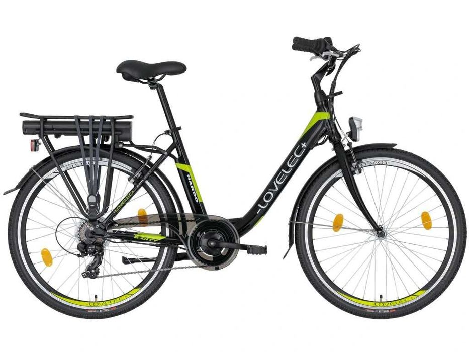 Rower elektryczny LOVELEC Nardo 26" Czarno/Niebieski i Czarno/Zielony