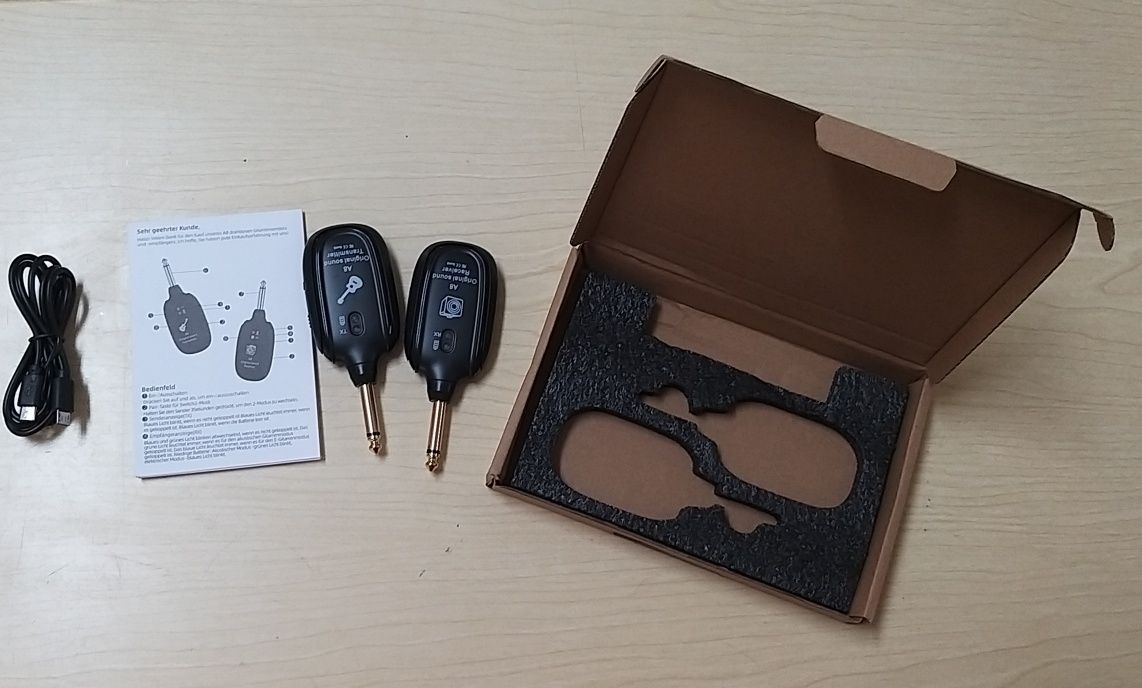Wireless audio system guitarra.