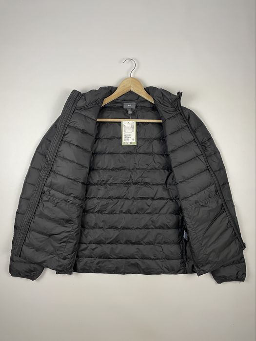 Куртка H&M Lightweight Puffer Jacket (S) чорна чоловіча мікропуховик