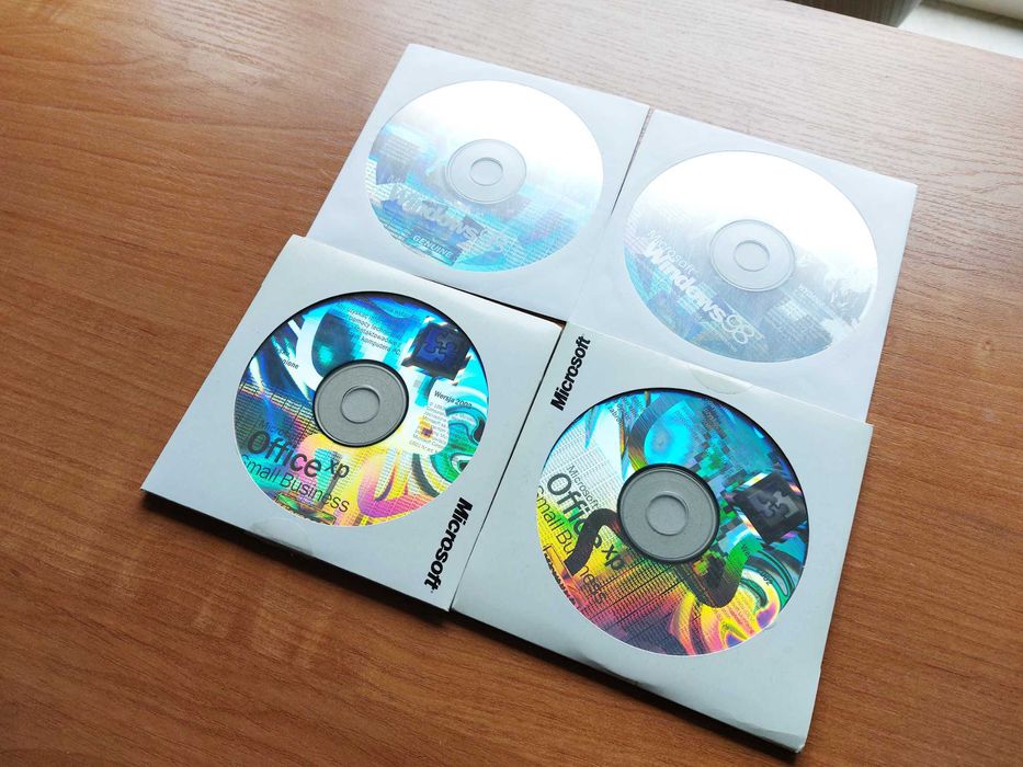 Microsoft Windows 98 + Office XP vintage retro zestaw