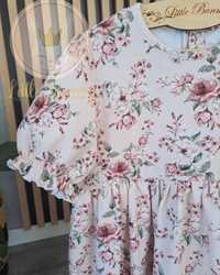 Sukienka handmade jak newbie Zara kwiaty komunia roczek