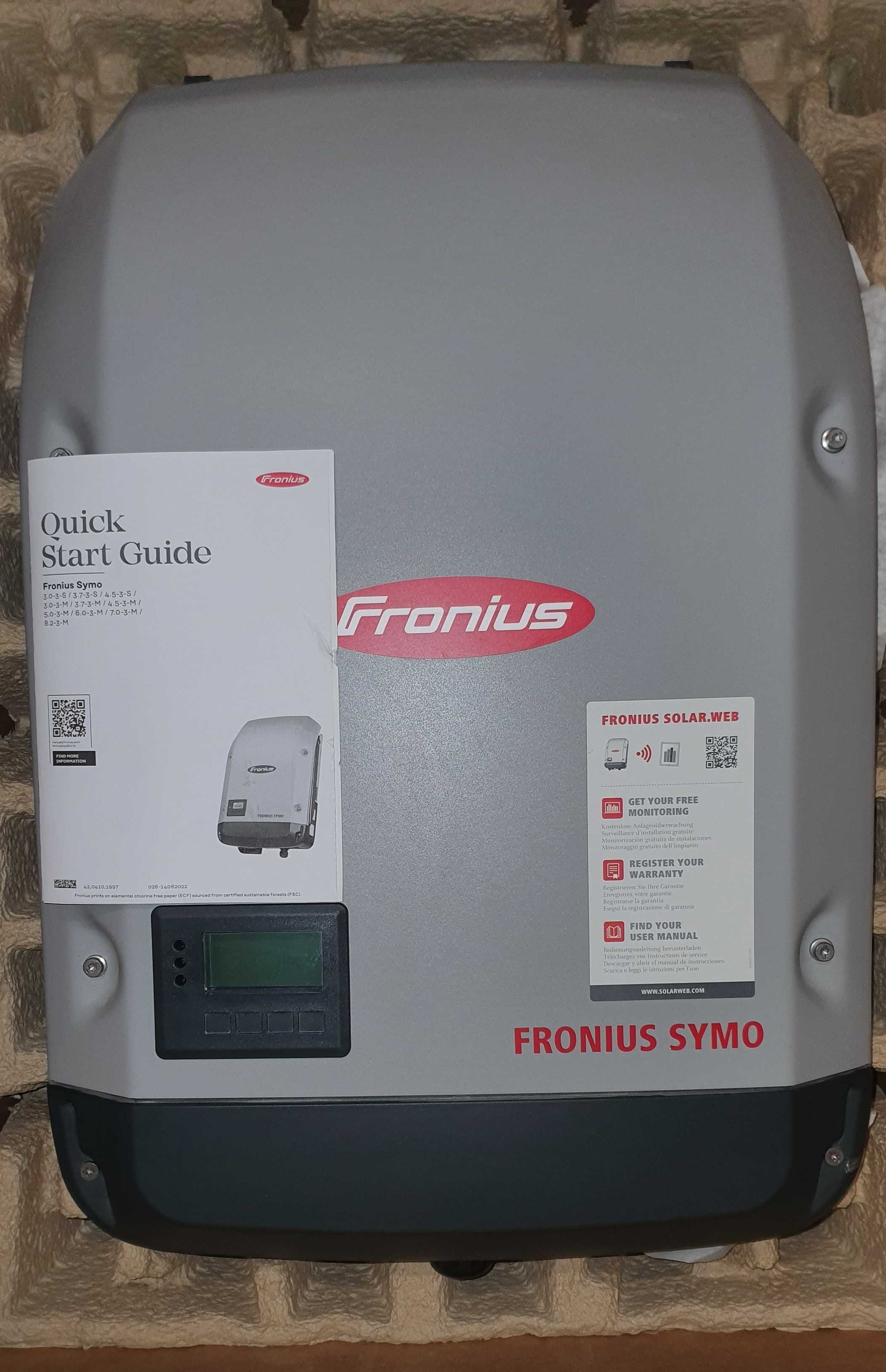Fronius Symo 4.5-3-M – inwerter fotowoltaiczny, 3-fazowy | Używany