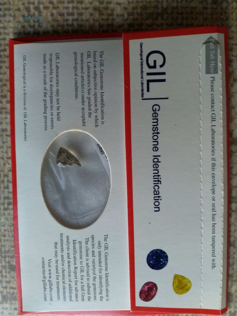 Zultanit - turecki Aleksandryt - trillion - Certyfikat GIL -  2.8 ct.
