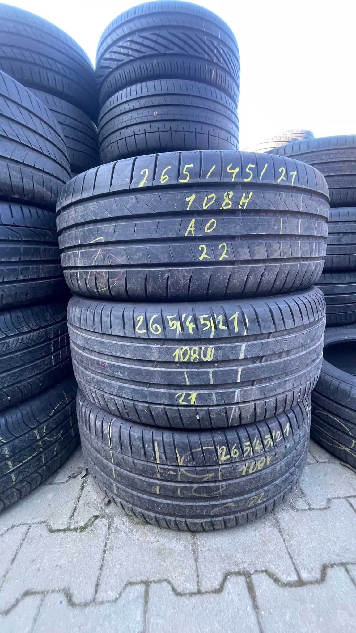 Opony pojedyncze 265/45R21 Michelin Continental Dunlop Pirelli