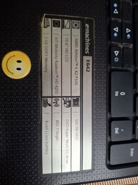 Ноутбук e-mashines e642