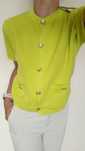 Kardigan sweter limonkowym rozm L/M Zara
