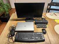 Zestaw laptop HP elitebook 8470p + monitor MSI pro MP242 +m