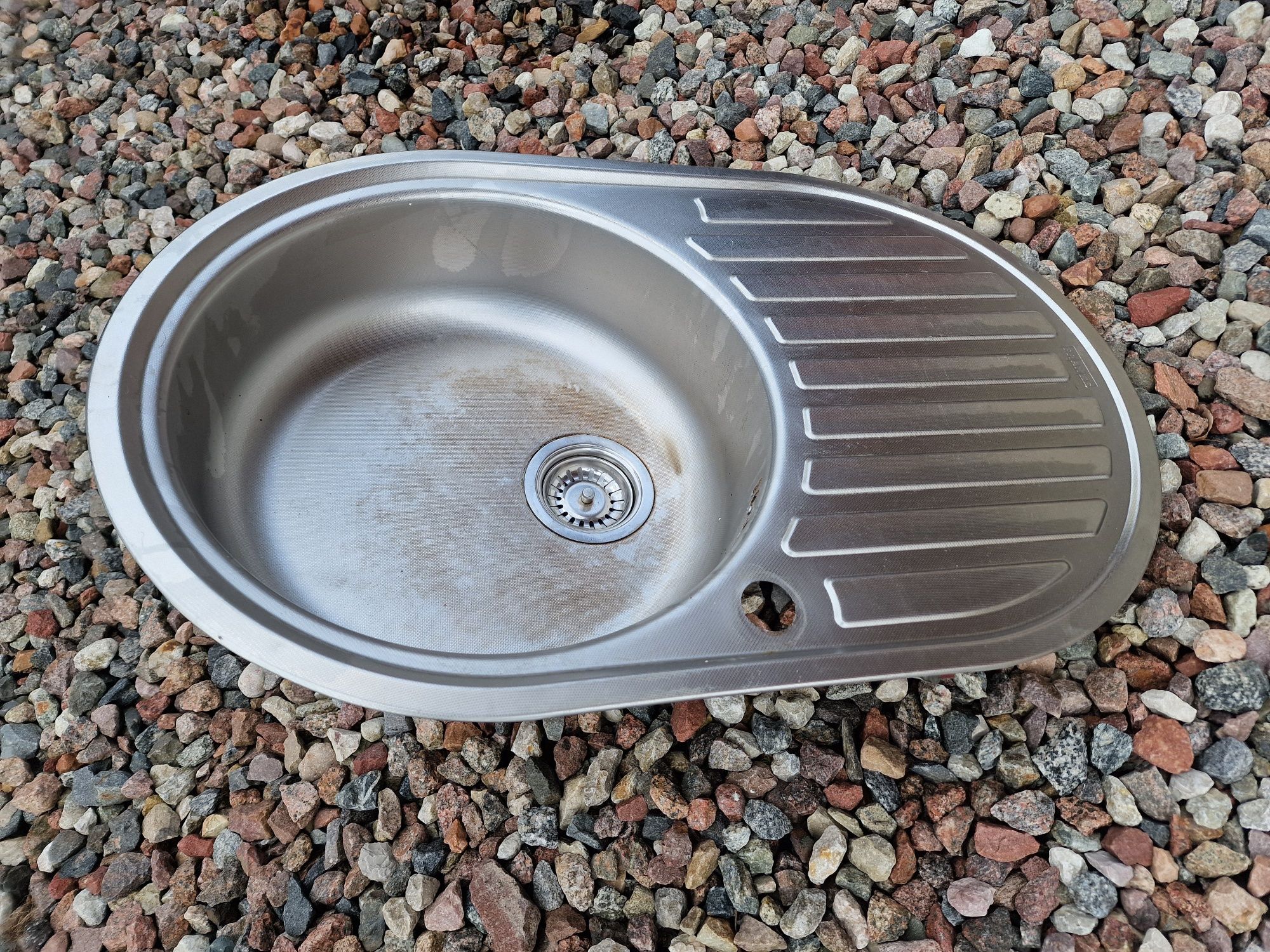 Zlewozmywak FRANKE INOX 77x50 cm do zabudowy, wzór len
