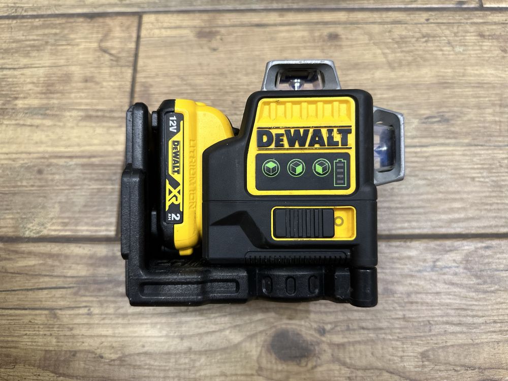 Laser samopoziomujący 360° DeWalt DCE089G + bateria 2AH + DCB107