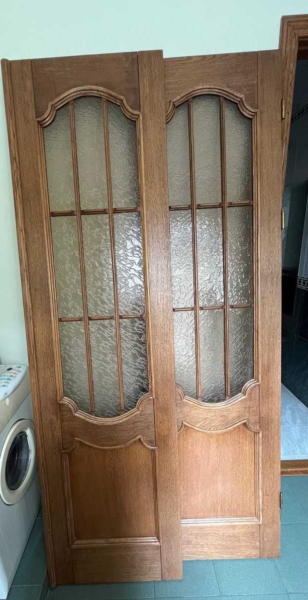 Кольорові міжкімнатні дерев'яні двері (різні розміри)