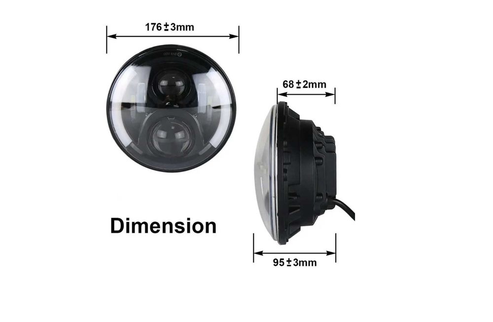 Фари LED ВАЗ 2101, 2121, ГАЗ, УАЗ, Камаз, іномарки, мото 30W, 60W, 80W