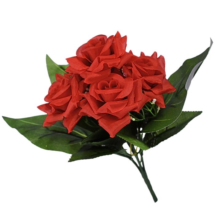 BUKIET RÓŻ Różyczki w bukiecie Sztuczne Kwiaty Na Piku Do Wazonu