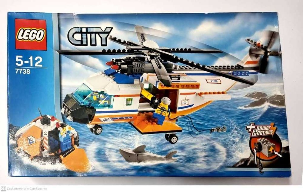 Lego City 7738 Helikopter i tratwa ratunkowa straży przybrzeżnej 2008
