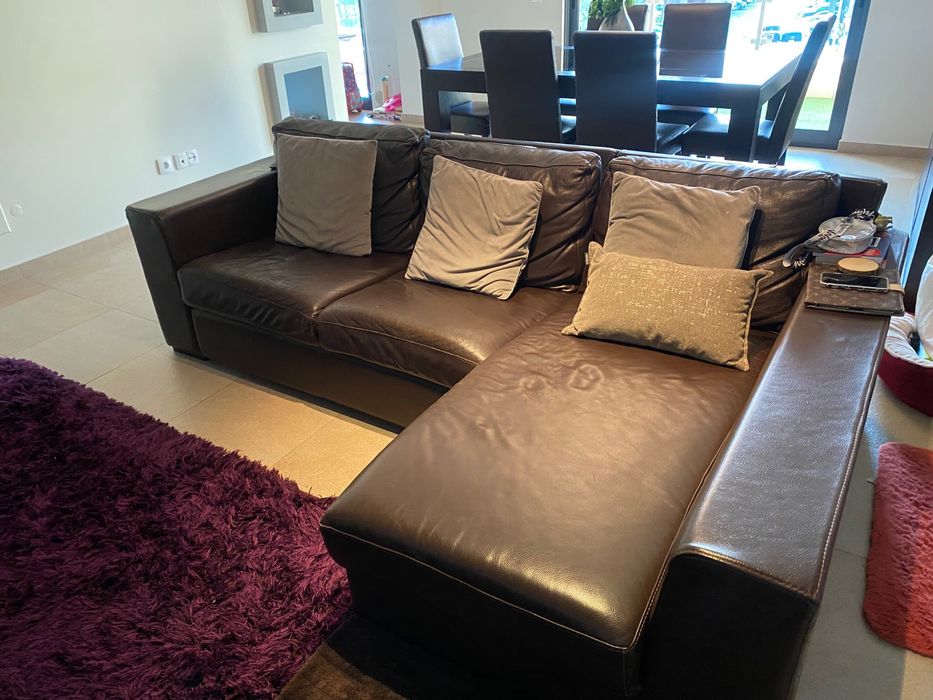 Sofa 3 lugares C/ chaise longue - sala