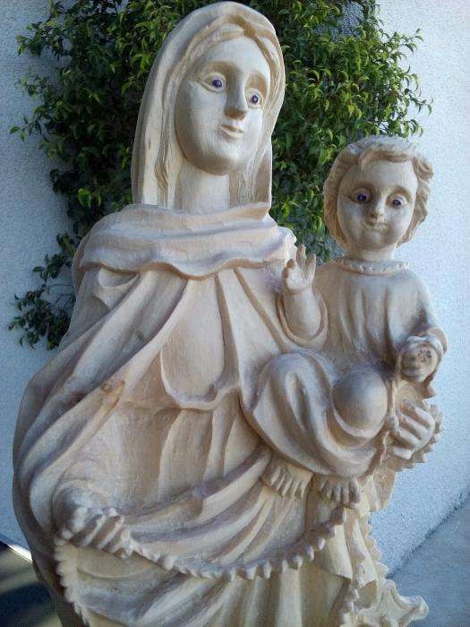 Escultura Arte Sacra Talha Madeira Nossa Senhora do Rosário