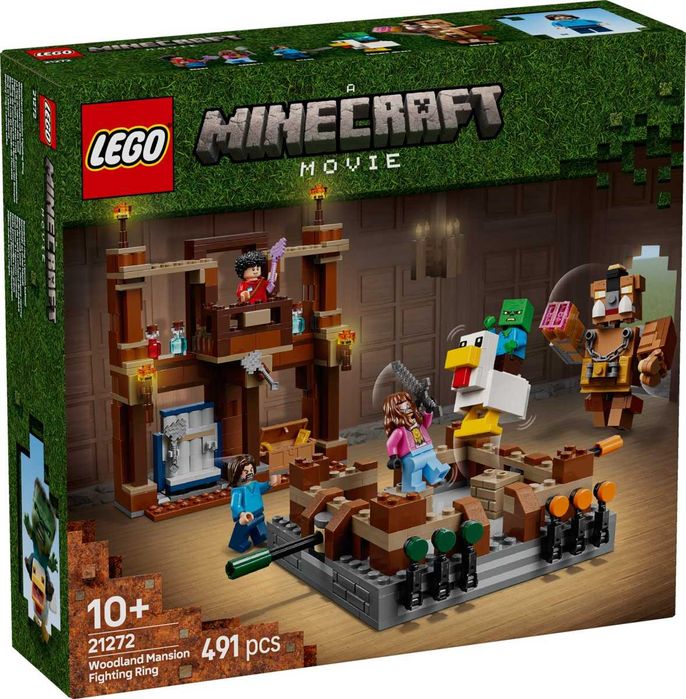 Idealny prezent dla Dzieci LEGO 21272 Minecraft Steve + Zombie + Ring
