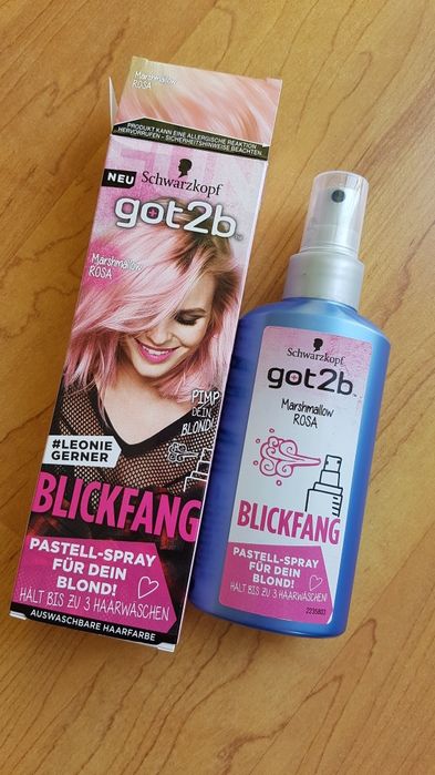 Różowy spray do włosów Got2b Schwarzkopf różowa farba