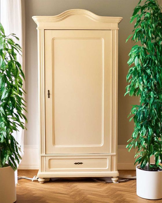 Wyprzedaż - Szafa jednodrzwiowa beżowa antyk