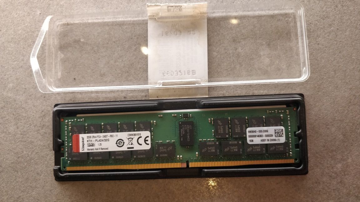 Pamięć RAM 32GB DDR4 PC4 32 GB KTH-PL424/32G DDR4 2400 MHz Kingston