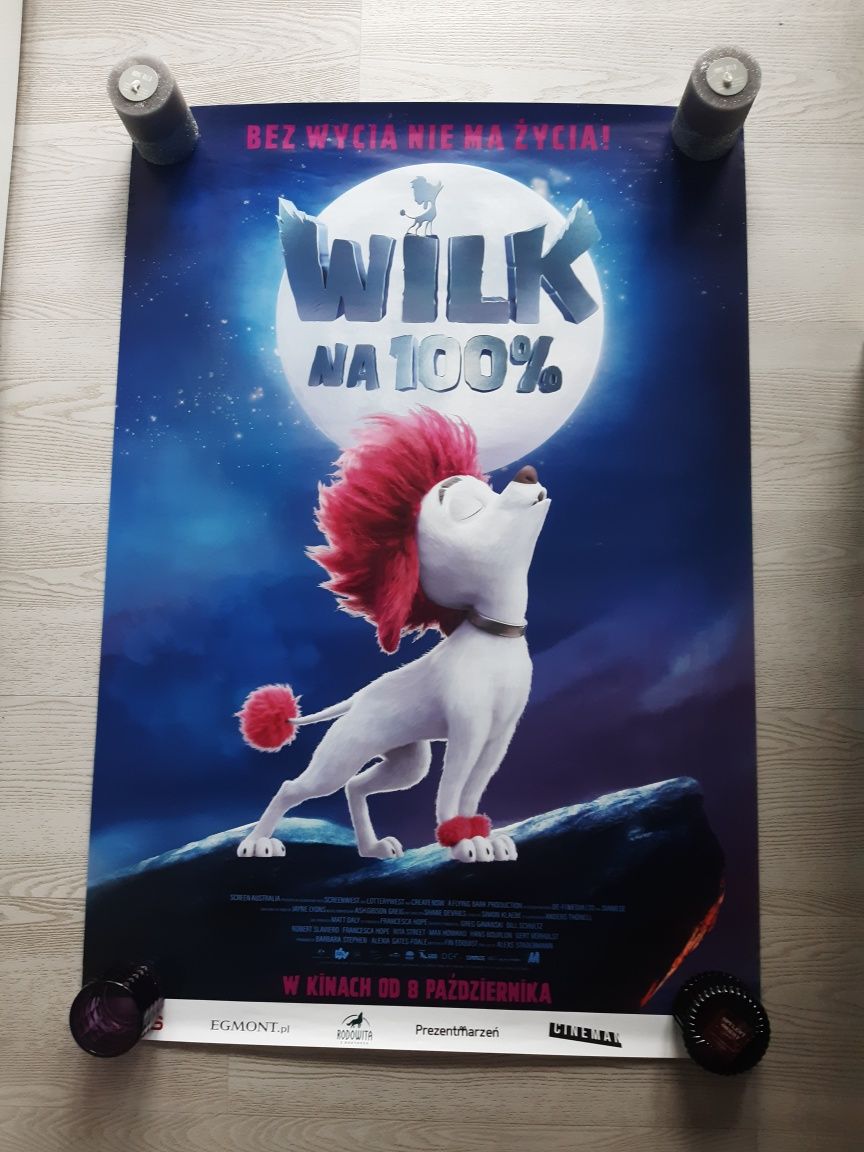 Plakat kinowy z filmu bajki Wilk na 100% bajka