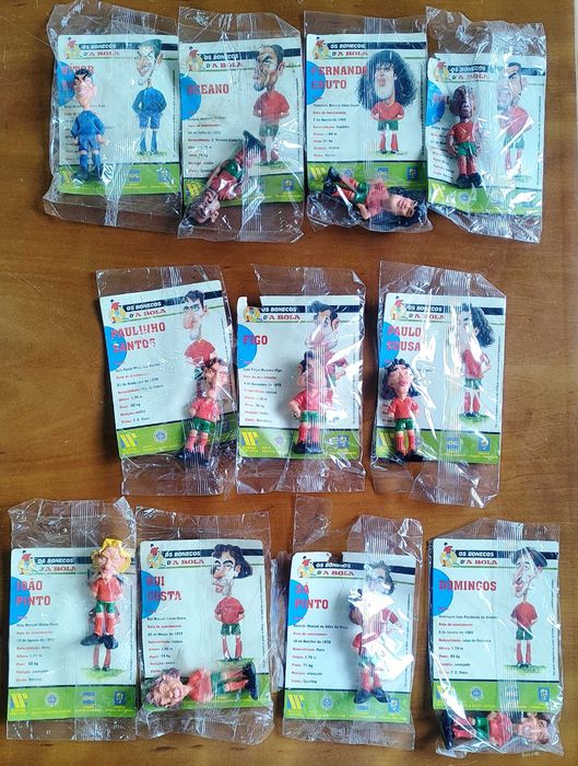 Colecção Completa - OS BONECOS D'A BOLA - Selecção Portugal Euro 96
