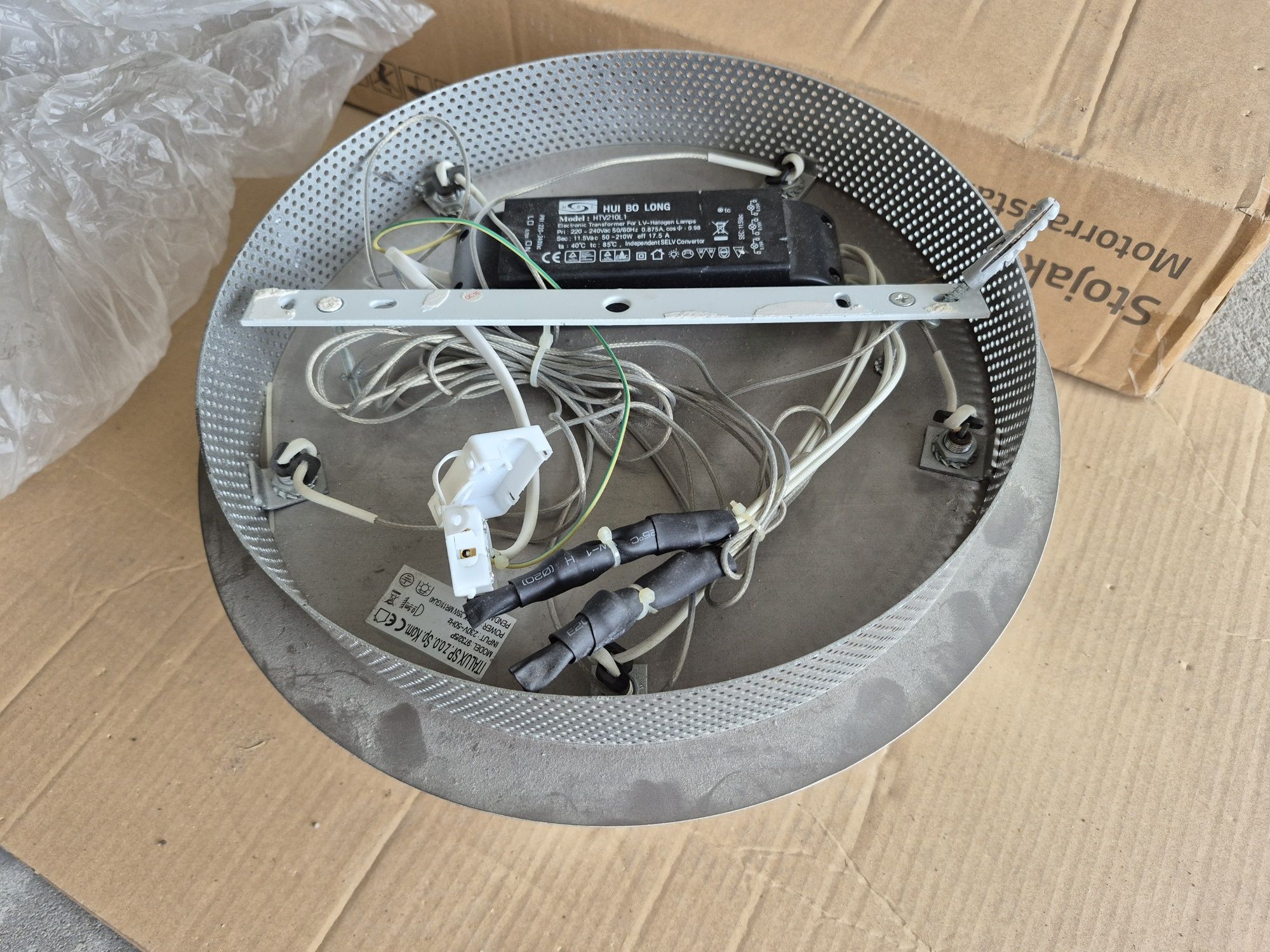 Lampa wisząca i 5 kinkietów - zestaw