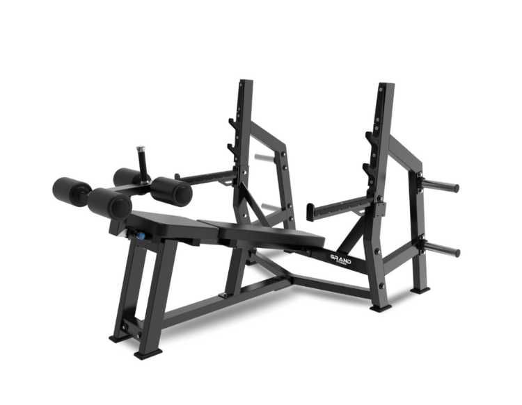 Ławka ze stojakami skos ujemny GRAND