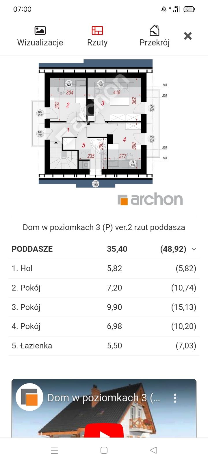 Projekt domu lustrzane odbicie